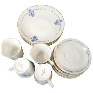 Vin. Mitterteich Bavaria Made in Germany Tea Cup, Saucer & Dessert Plate Set of